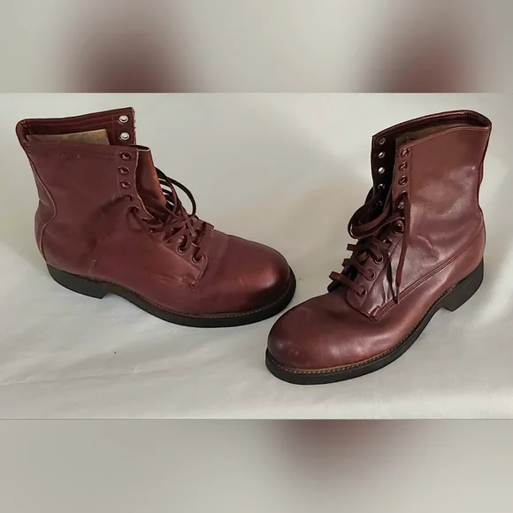 Vintage H.H Brown Shoe Company Mens SZ 8 1950s Military Combat Flight Jump Boots